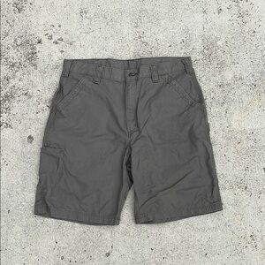 Carhartt Brown Carpenter Shorts Durable Cotton Blend